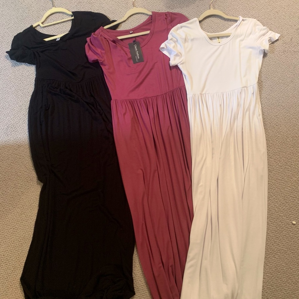 Set of 3 floor length Maxi dresses